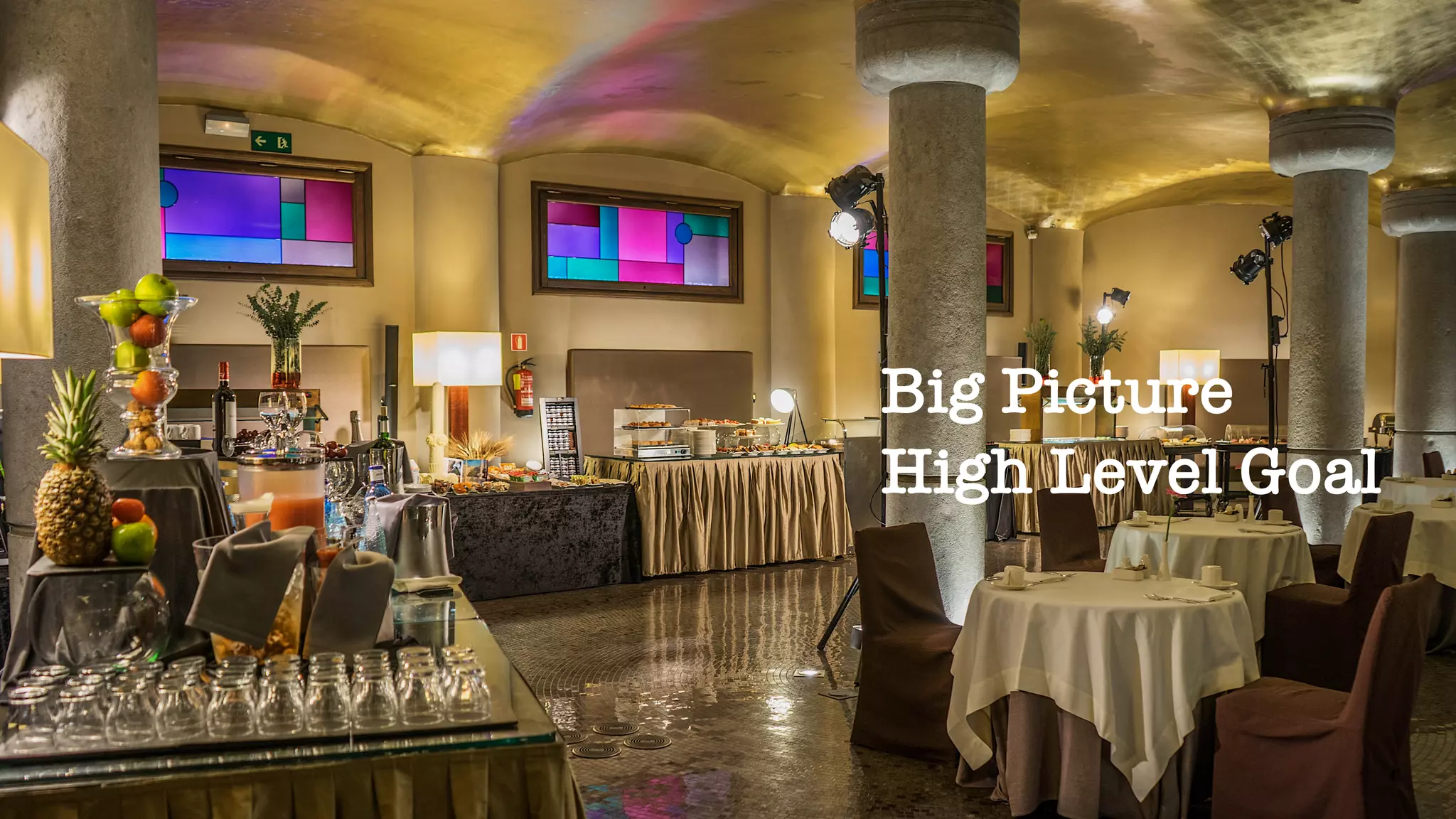 Big Picture
High Level Goal
 