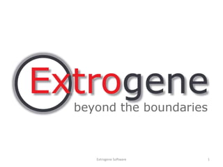 Extrogene Software 1 
 
