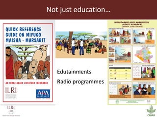 The story of Index Based Livestock Insurance (IBLI)