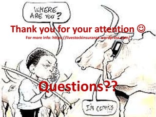 The story of Index Based Livestock Insurance (IBLI)