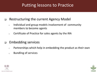 The story of Index Based Livestock Insurance (IBLI)