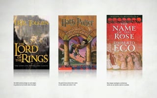 BASICAMENTE,                 O mundo comum
                                        Chamado a aventura
           Para contar uma história é   Recusa do chamado
                                        Encontro com o mentor
           preciso definir 3 pontos     Travessia do primeiro
                                        limiar
           cruciais: APRESENTAÇÃO
                    CONFLITO
Testes, aliados e   RESOLUÇÃO
inimigos
Aproximação
Provação Suprema
Recompensa
 