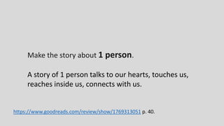 http://karrierebibel.de/storytelling/
Why do you want to tell people the story,
you want to tell? What is the purpose?
 