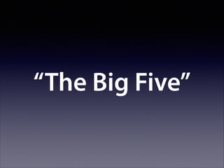 “The Big Five”

 