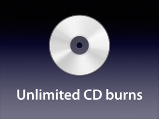 Unlimited CD burns

 