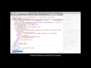 Content Browser and Quick Console

 