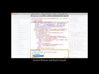 Content Browser and Quick Console

 