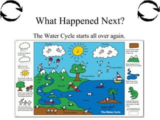 What Happened Next? The Water Cycle starts all over again.   