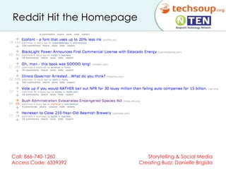 Reddit Hit the Homepage 
