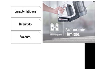 Caractéristiques
Résultats
Valeurs
 