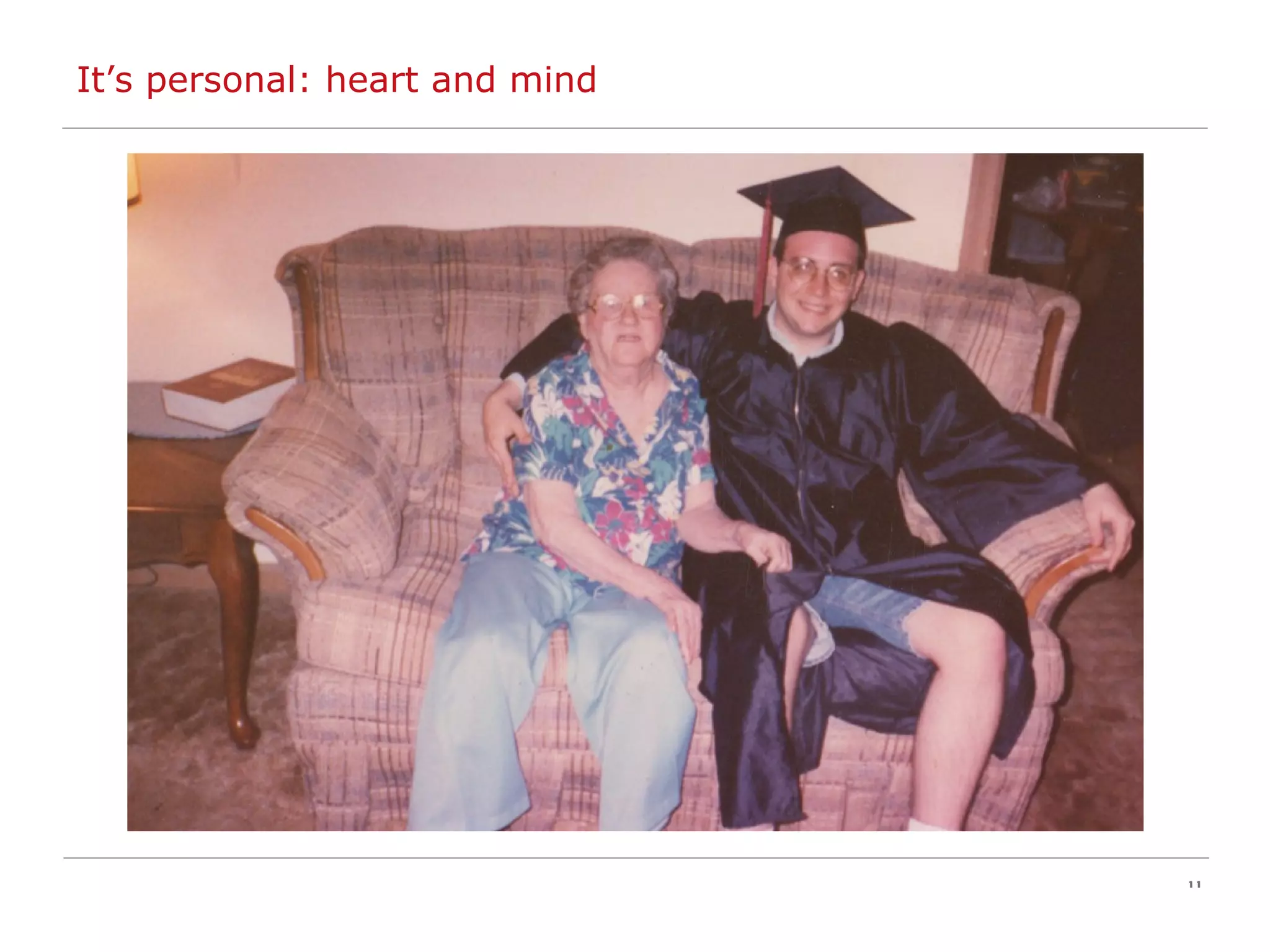 It’s personal: heart and mind 