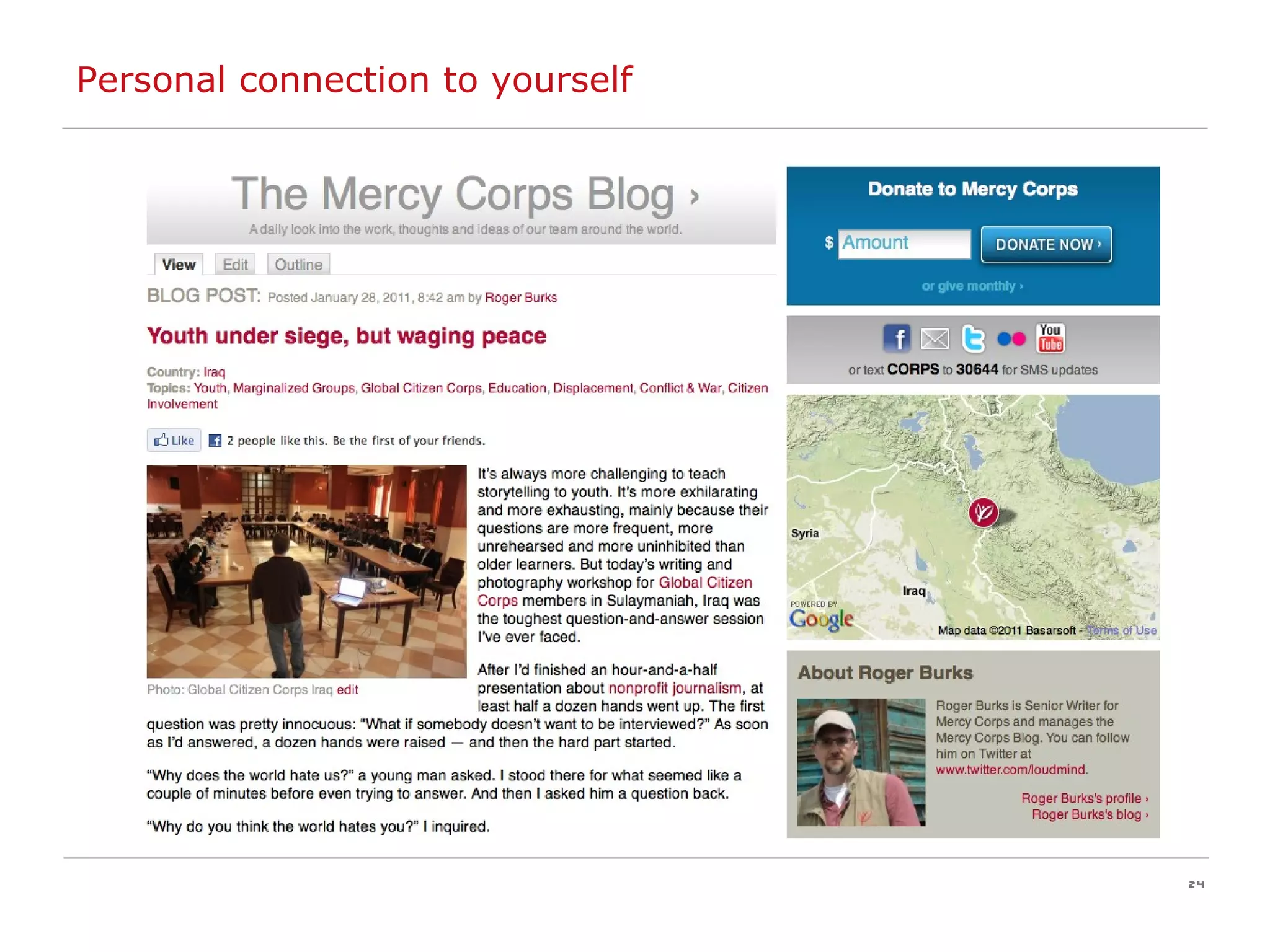 Personal connection to yourself 