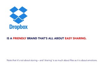 IS A FRIENDLY BRAND THAT'S ALL ABOUT EASY SHARING.
Note that it's not about storing – and 'sharing' is as much about files as it is about emotions.
 