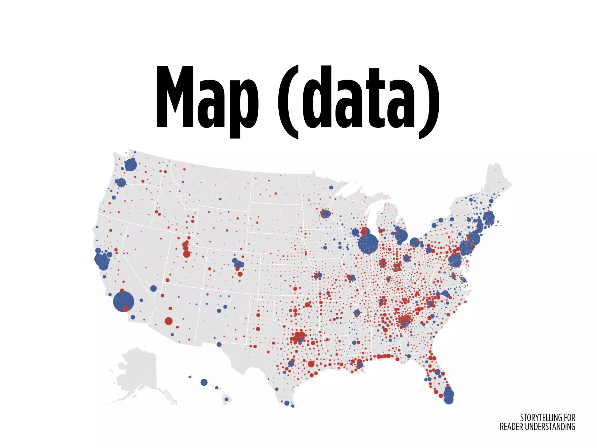 STORYTELLING FOR
READER UNDERSTANDING
Map (data)
 