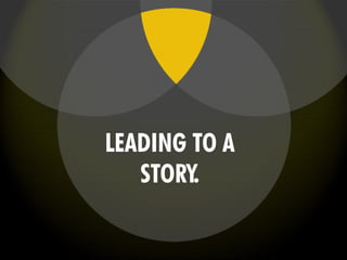LEADING TO A
STORY.
 