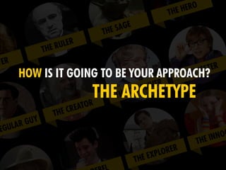 HOW IS IT GOING TO BE YOUR APPROACH?
THE ARCHETYPE
 