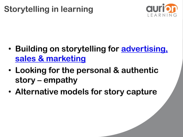 Using storytelling in learning | PPT