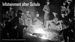 Infotainment alter Schule 
Dirk Hannemann, Storytelling in Präsentationen 
3  