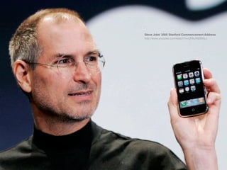Steve Jobs' 2005 Stanford Commencement Address
http://www.youtube.com/watch?v=UF8uR6Z6KLc
 