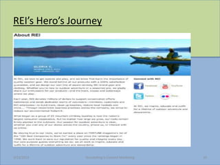 REIs Heros Journey




3/23/2013       Storytelling Is Content Marketing   10
 