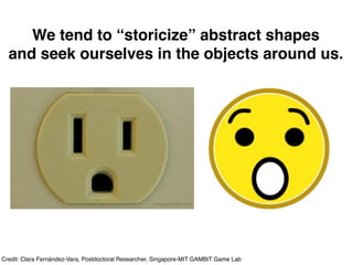 We see
                                                     ourselves
                                                     in stories.



http://www.ﬂickr.com/photos/turneround/5398112759/
 