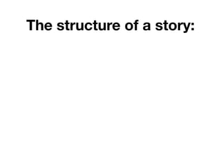 Structure
of a story
 