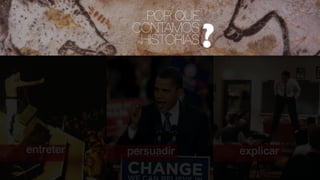 POR QUE
CONTAMOS
HISTÓRIAS
entreter persuadir explicar
 