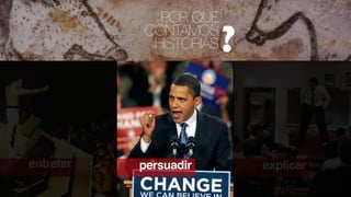 POR QUE
CONTAMOS
HISTÓRIAS
entreter persuadir explicar
 