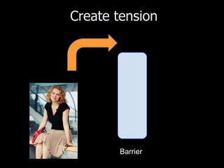 Create tension




       Barrier
 