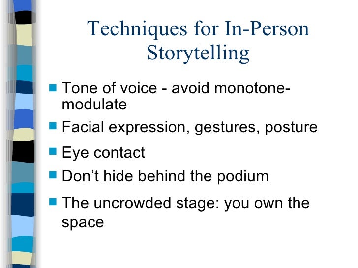storytelling techniques storytelling techniques