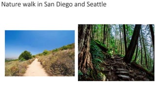 Nature walk in San Diego and Seattle
 