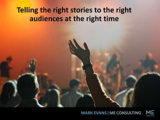 Telling the right stories to the right
audiences at the right time
 