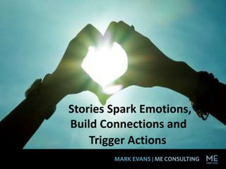Stories Spark Emotions,
Build Connections and
Trigger Actions
 