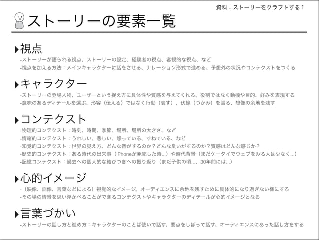 Storytelling workshop handout | PDF