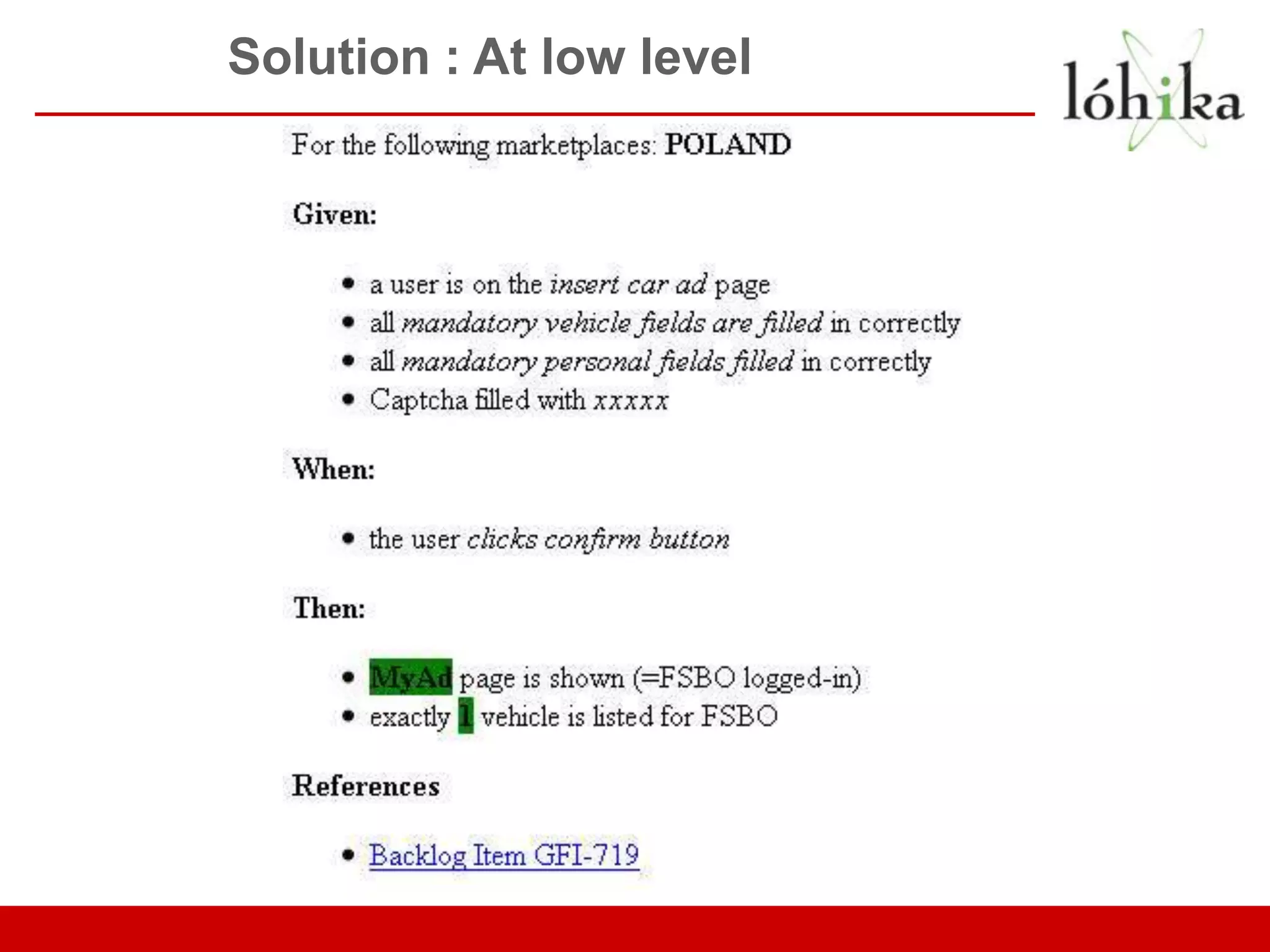 Solution : At low level 