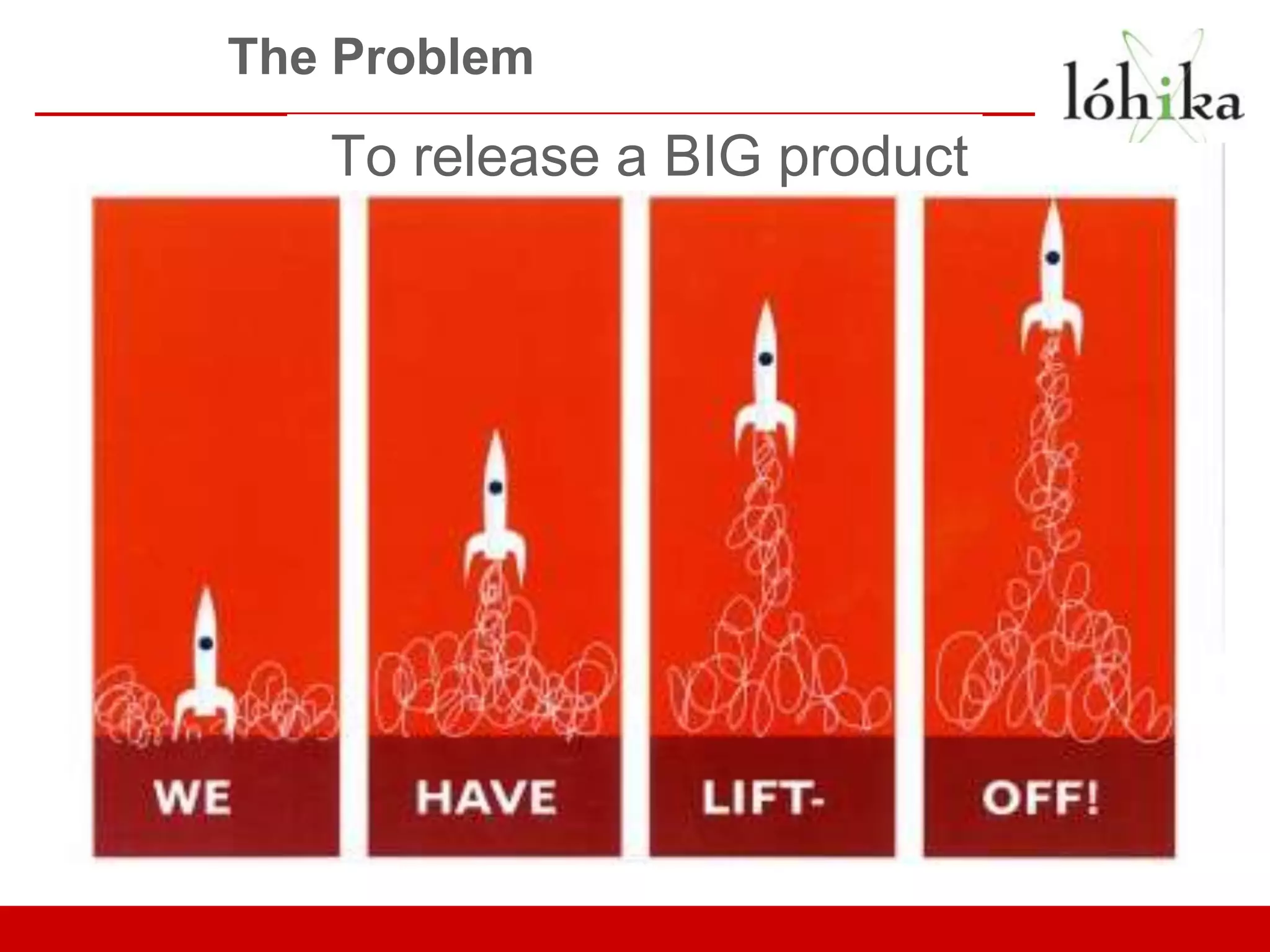 The Problem To release a BIG product 