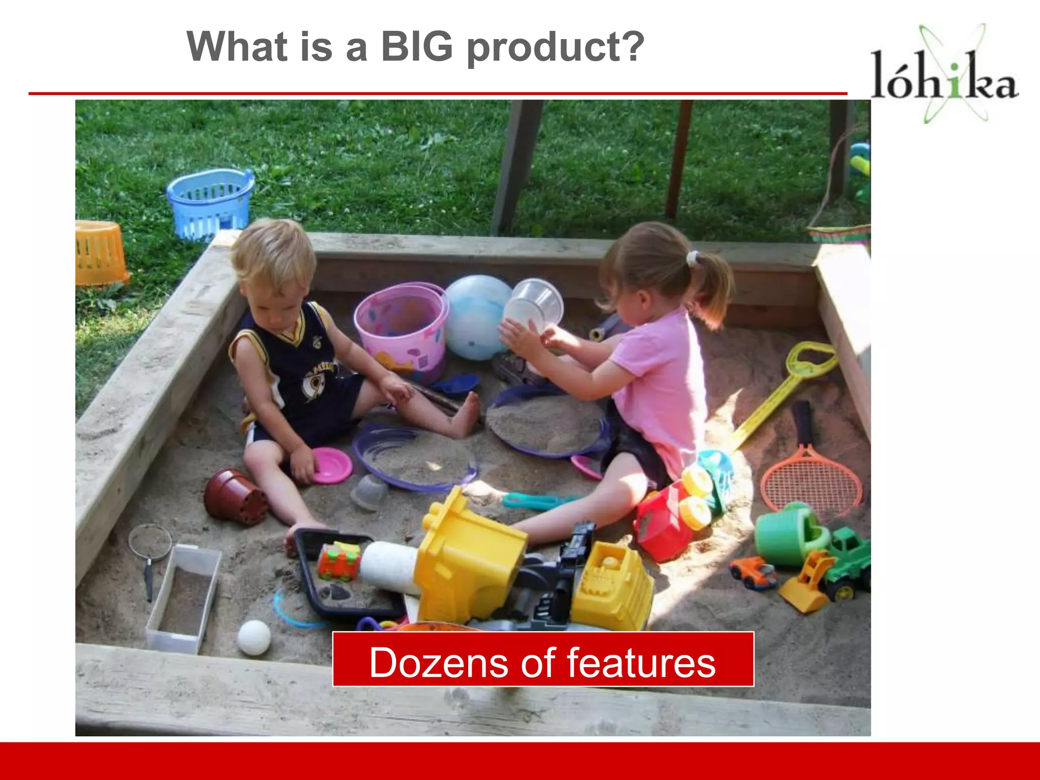 What is a BIG product? Dozens of features 