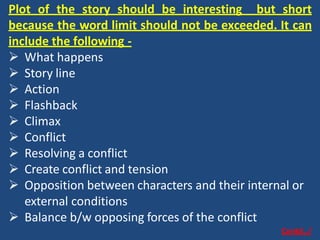 STORY WRITING (1).pdf how to write a story | PDF