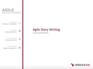 Agile Story Writing e-Learning eWorkbook 