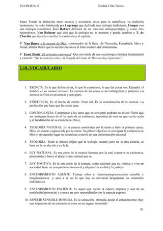 Sto Tomas.Unidad 2.