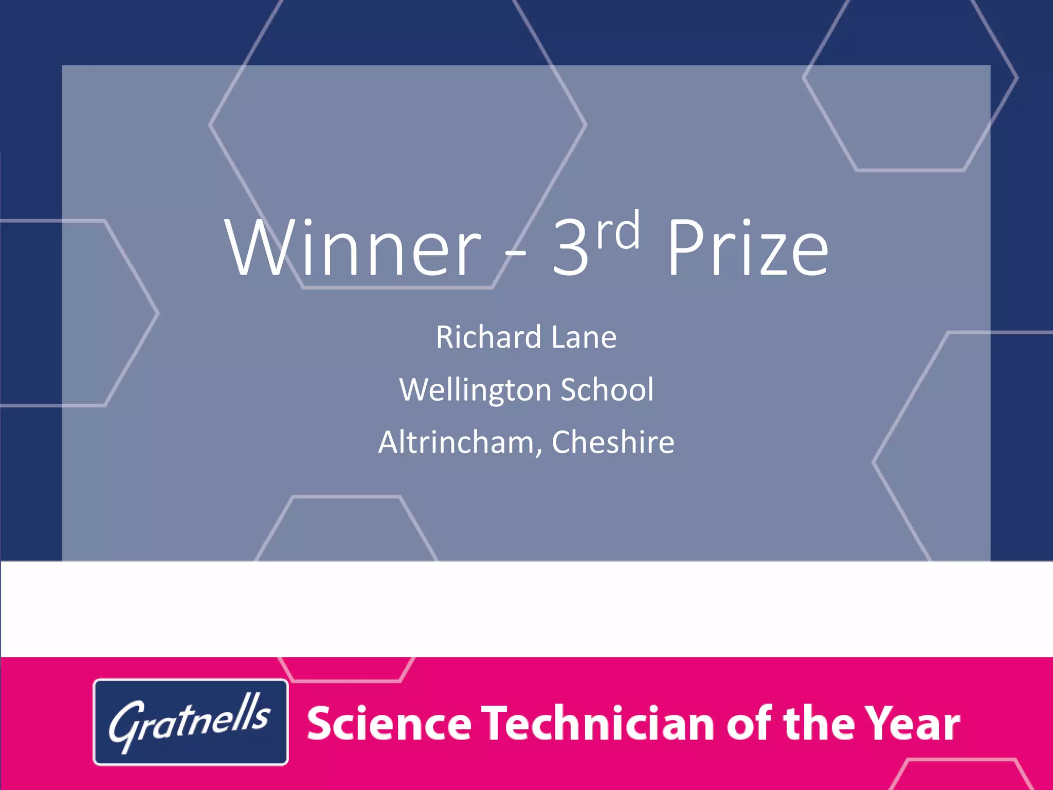 Winner – 2nd Prize
Paul Cook
Ark Burlington Danes Academy
White City, London
 