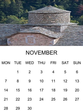 30 29 28 27 26 25 24 23 22 21 20 19 18 17 16 15 14 13 12 11 10 9 8 7 6 5 4 3 2 1 SUN SAT FRI THU WED TUE MON NOVEMBER 