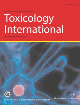 ToxicologyInternational•Volume20•Issue1•January-April2013•Pages1-116
Vol 20 / Issue 3 / September-December 2013
 