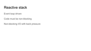 Servlet vs Reactive Stacks in 5 Use Cases | PDF
