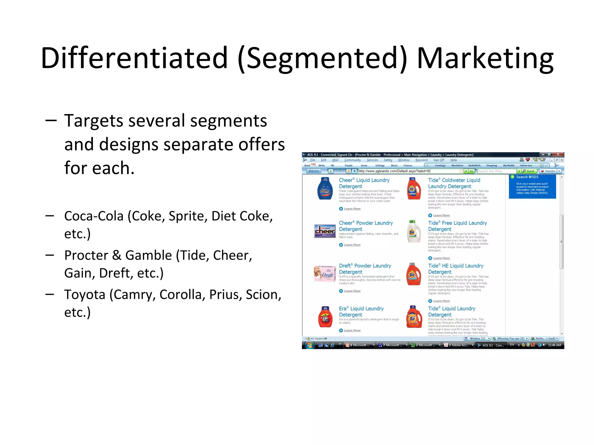 Segmentation Targeting Positioning