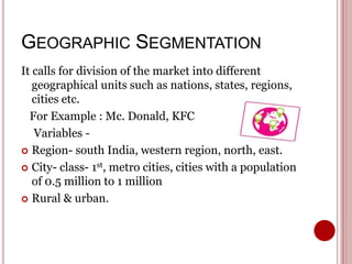 Market Segmentation, Targeting and Positioning | PPTX