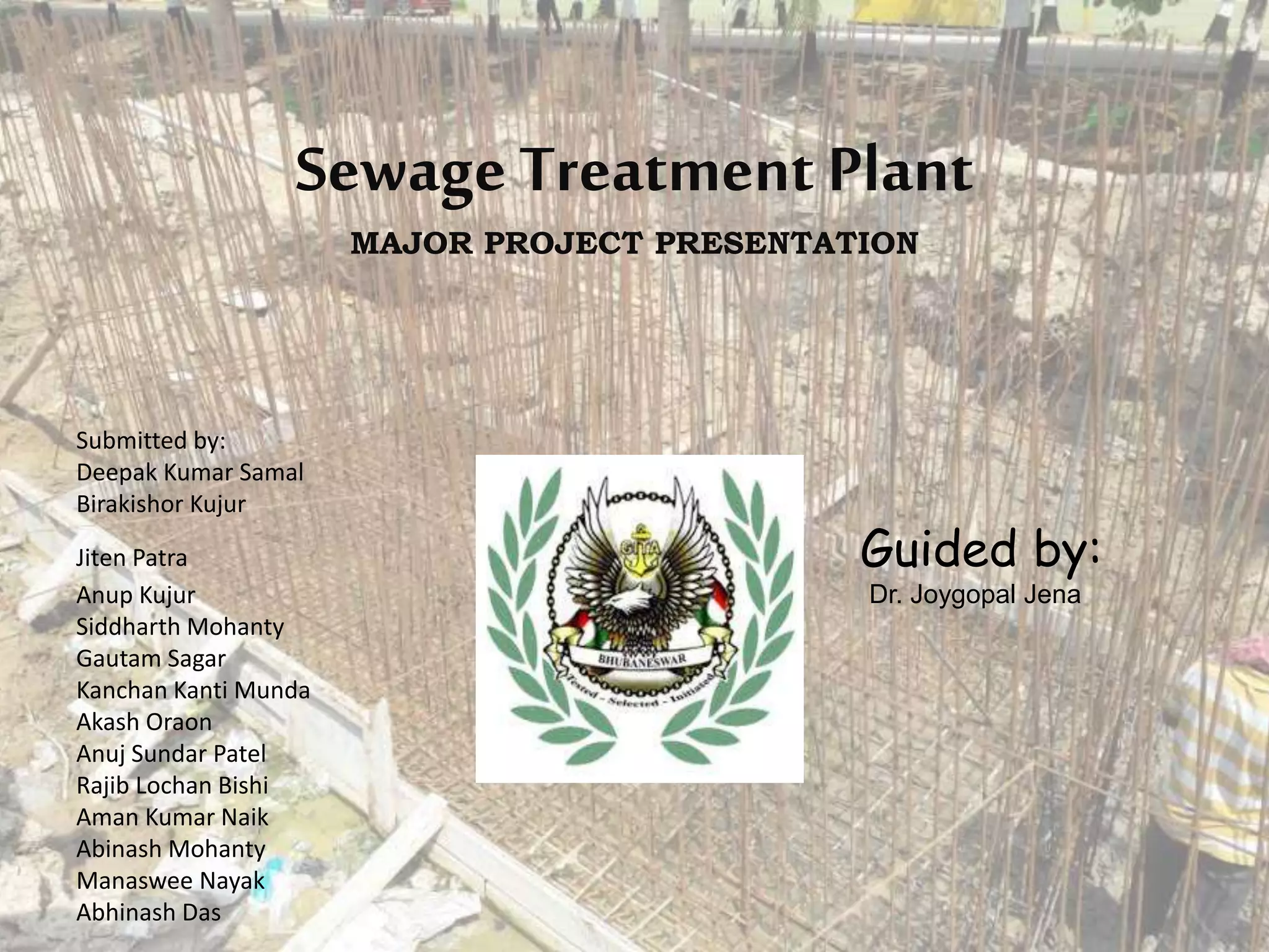 Sewage Treatment Plant | PPTX