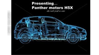Presenting…
Panther motors H5X
its not just a car
 