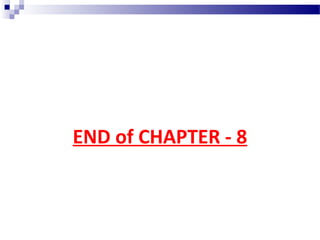 END of CHAPTER - 8
 
