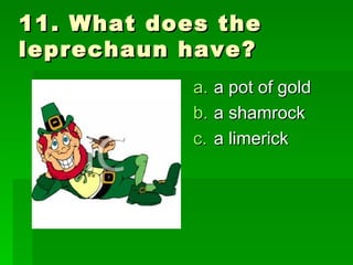 St patrick's quiz